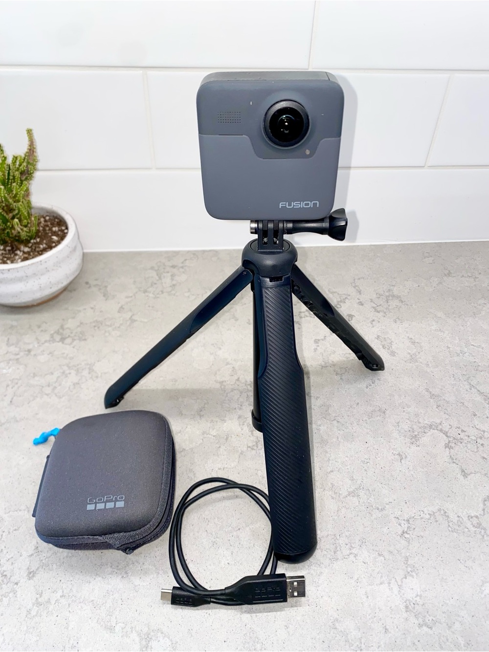 GoPro Fusion 360 Camera Waterproof with accessories